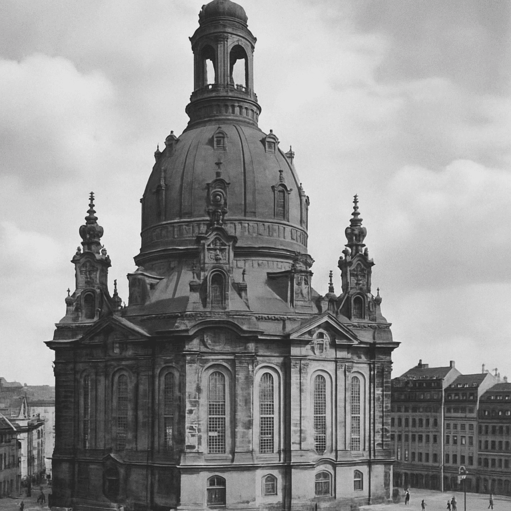 Historische Aufnahme der Frauenkirche vor 1945