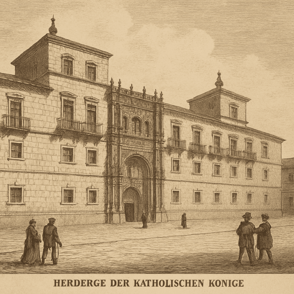 Historische Ansicht der Herberge der Katholischen Könige