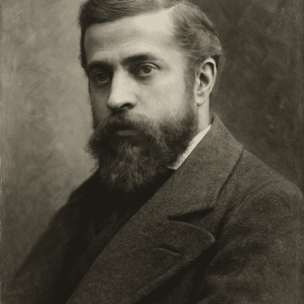Porträt von Antoni Gaudí, einem berühmten Architekten
