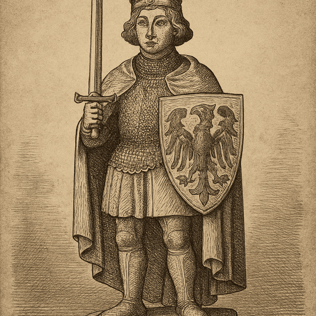 Historical Depiction of the Roland Statue
