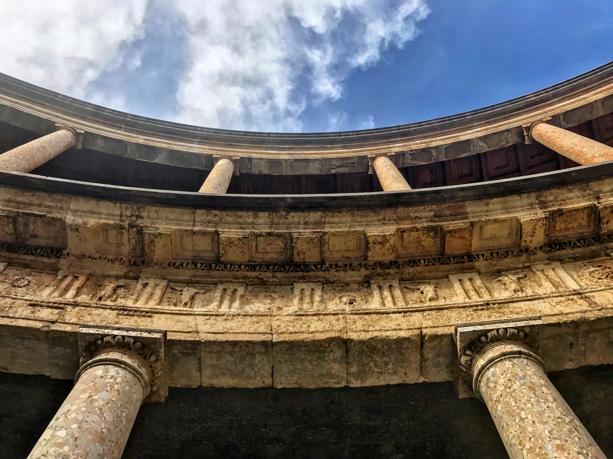Romanesque Round Arches and Cathedral Chapter Columns