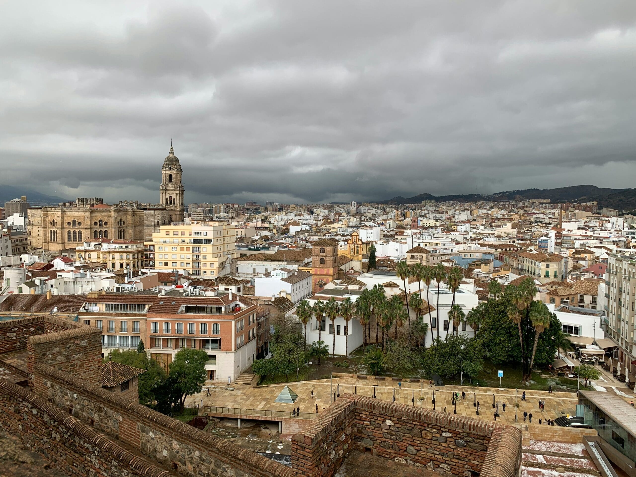 Architectural Details of the Alcazaba in Malaga