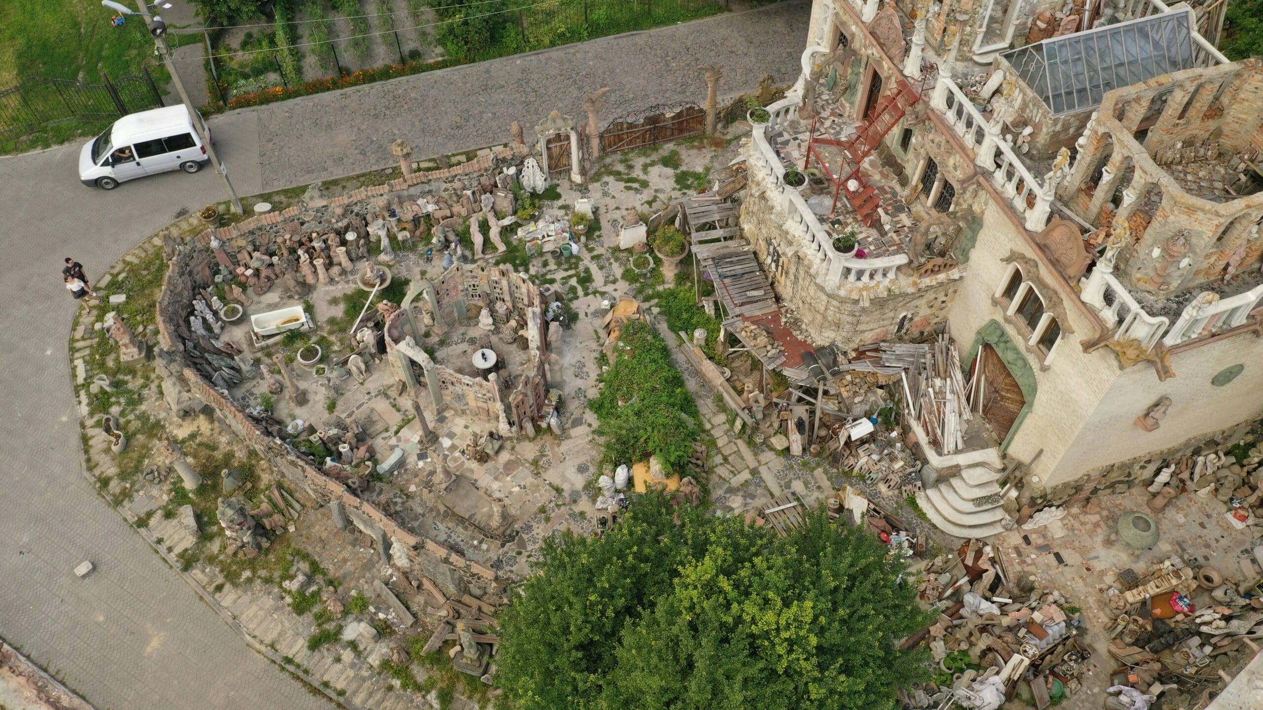 Rubble of the Residential Palace after World War II