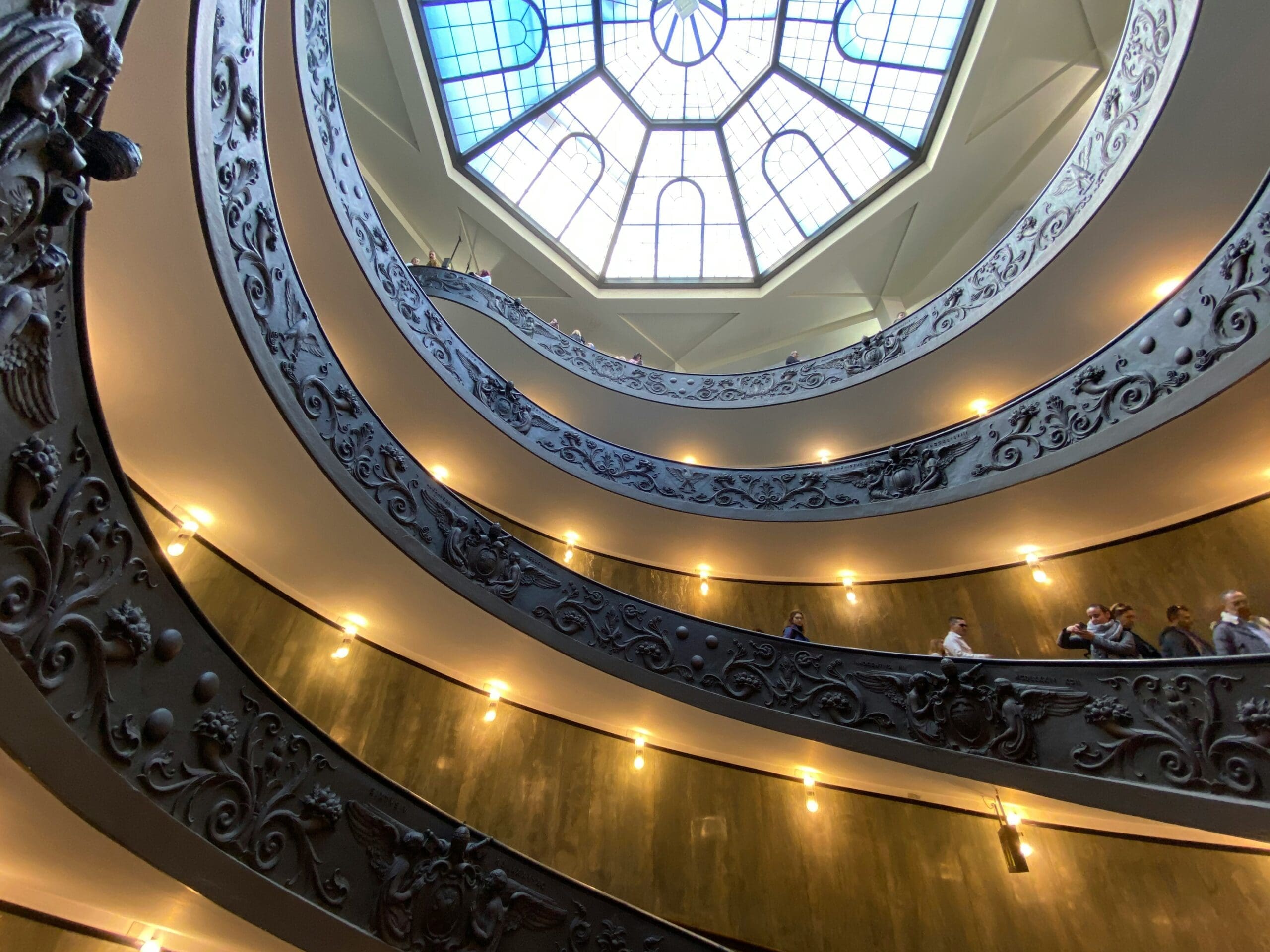 The museum's impressive staircase
