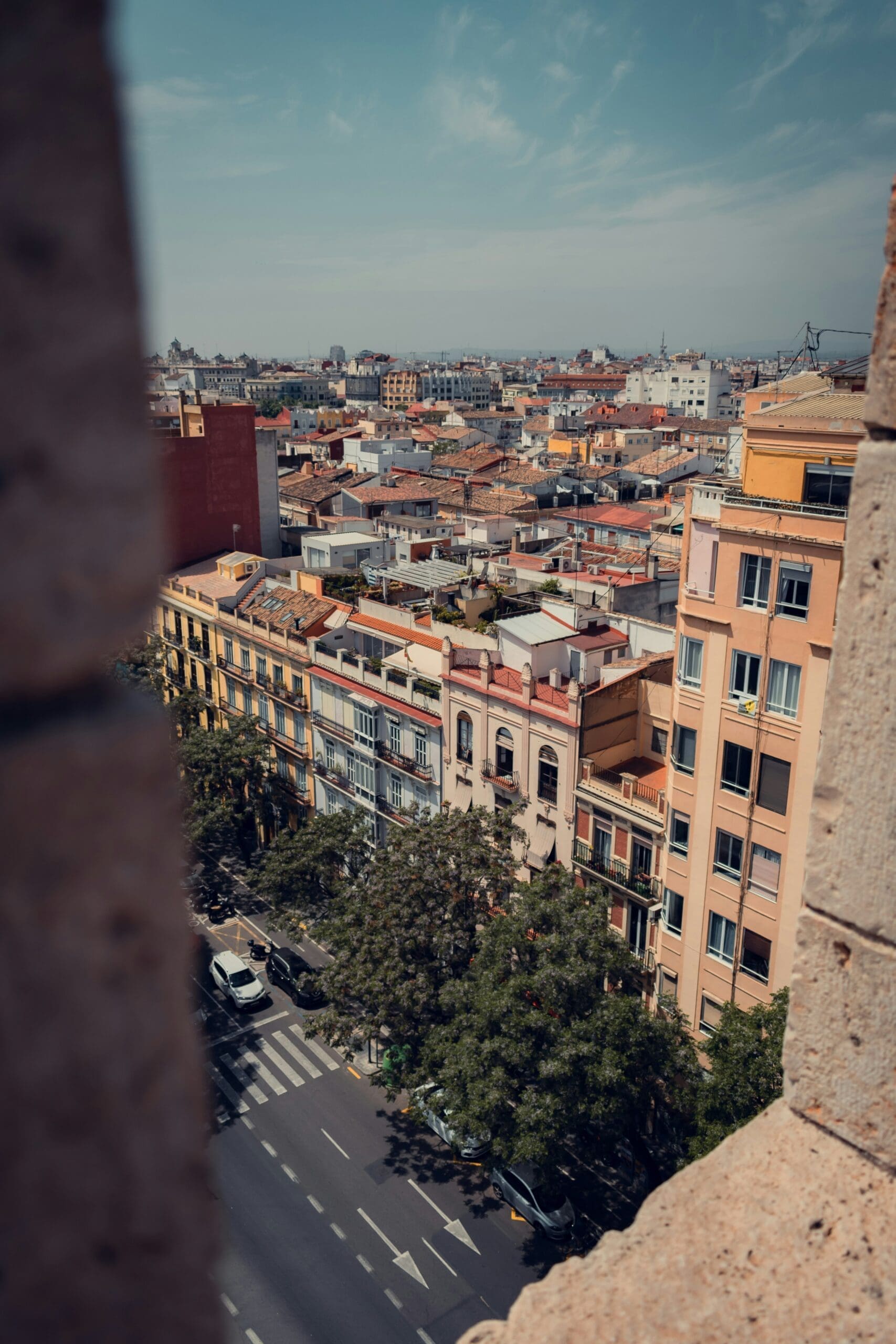 View from the Miguelete Tower in Valencia