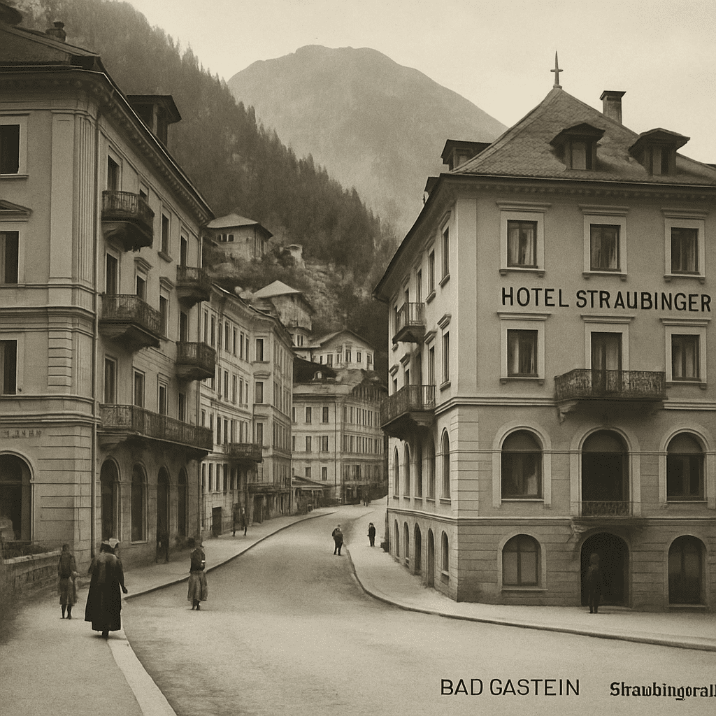 Historic photo of Straubingerplatz in Bad Gastein