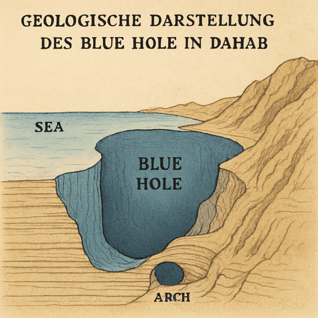 Geological Description of the Blue Hole in Dahab