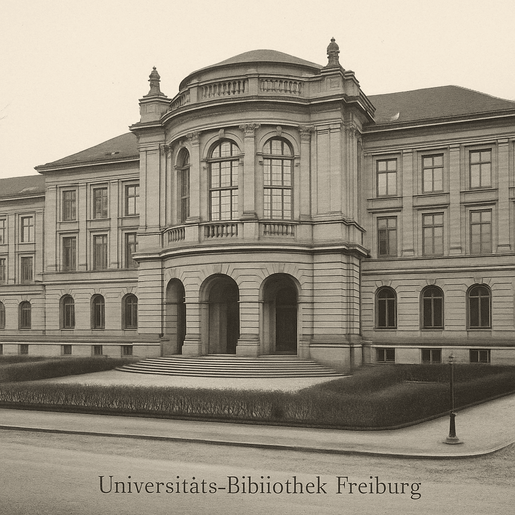 Historisches Bild der Universitätsbibliothek Freiburg