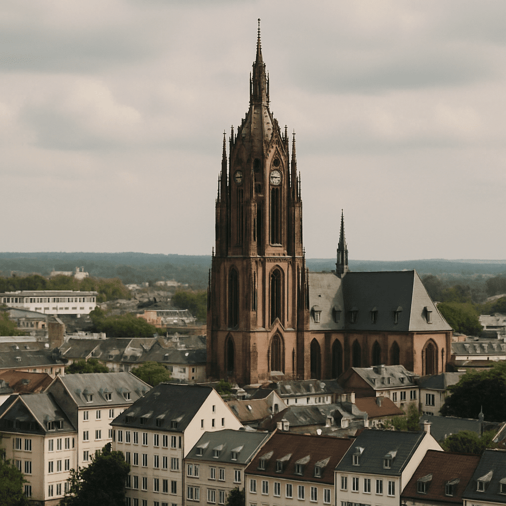 Frankfurter Dom von Weitem betrachtet