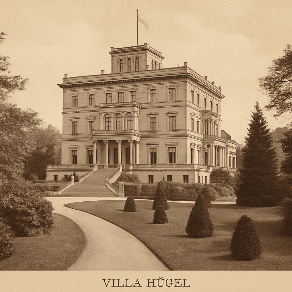 Historic view of Villa Hügel