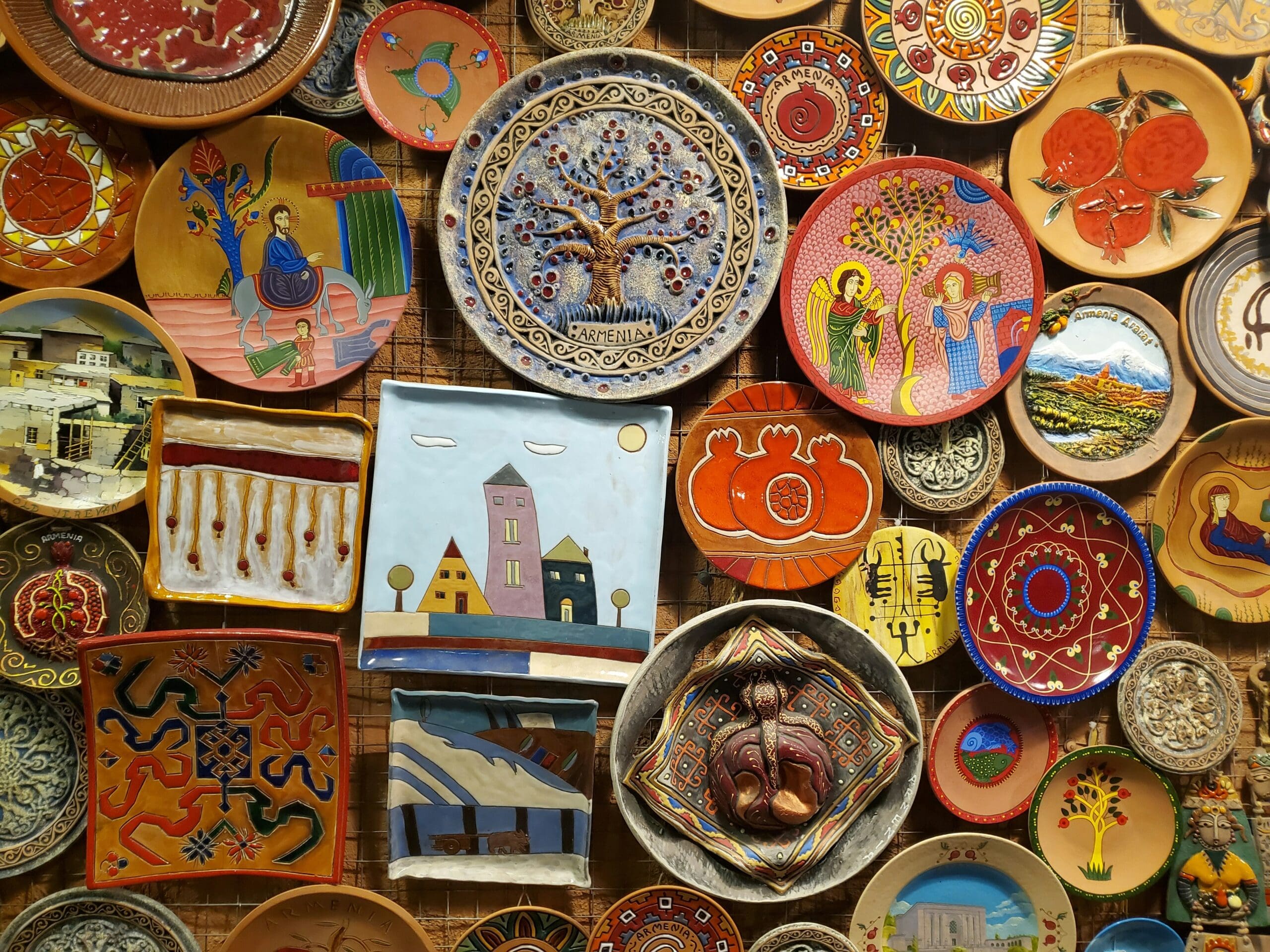 Collection of ancient Cretan ceramics