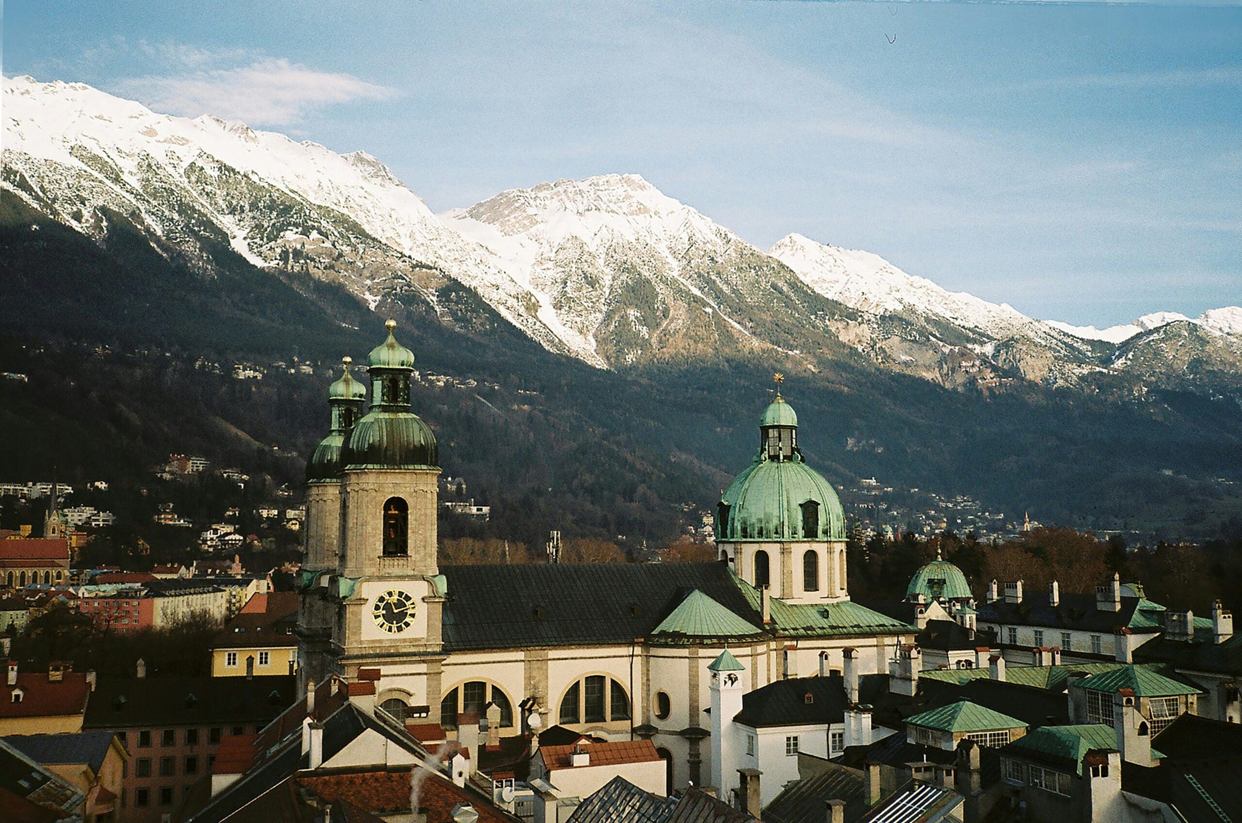 View of the Hofburg Innsbruck and the architecture