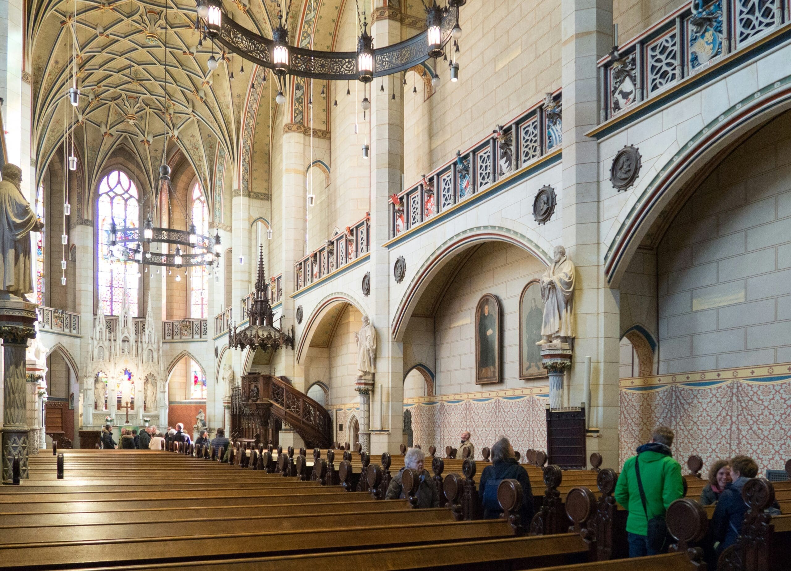 Interior of St. Mary's Church full of people enjoying a concert