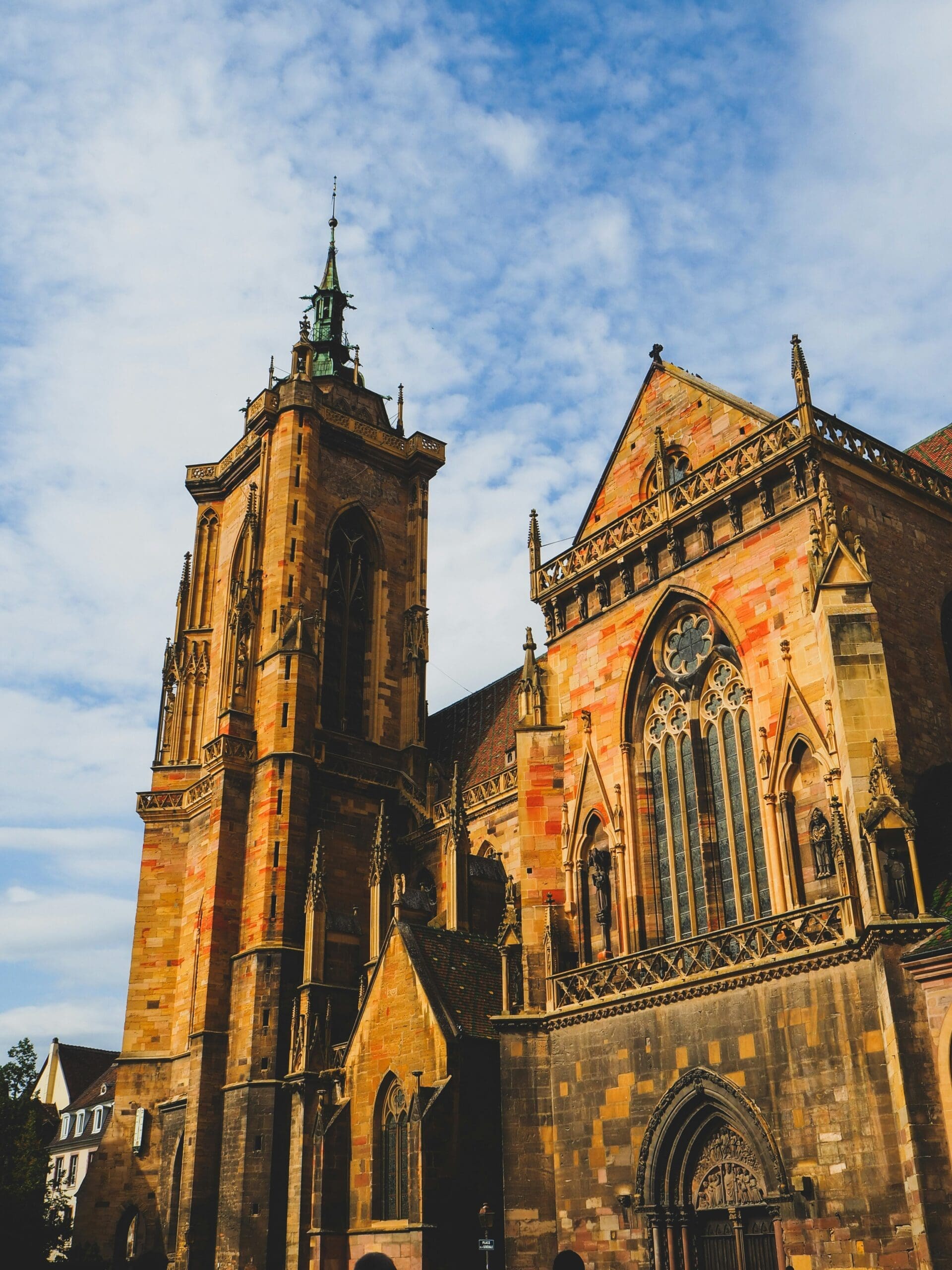Gothic architecture of the Collegiate Church of Saint-Martin in Colmar