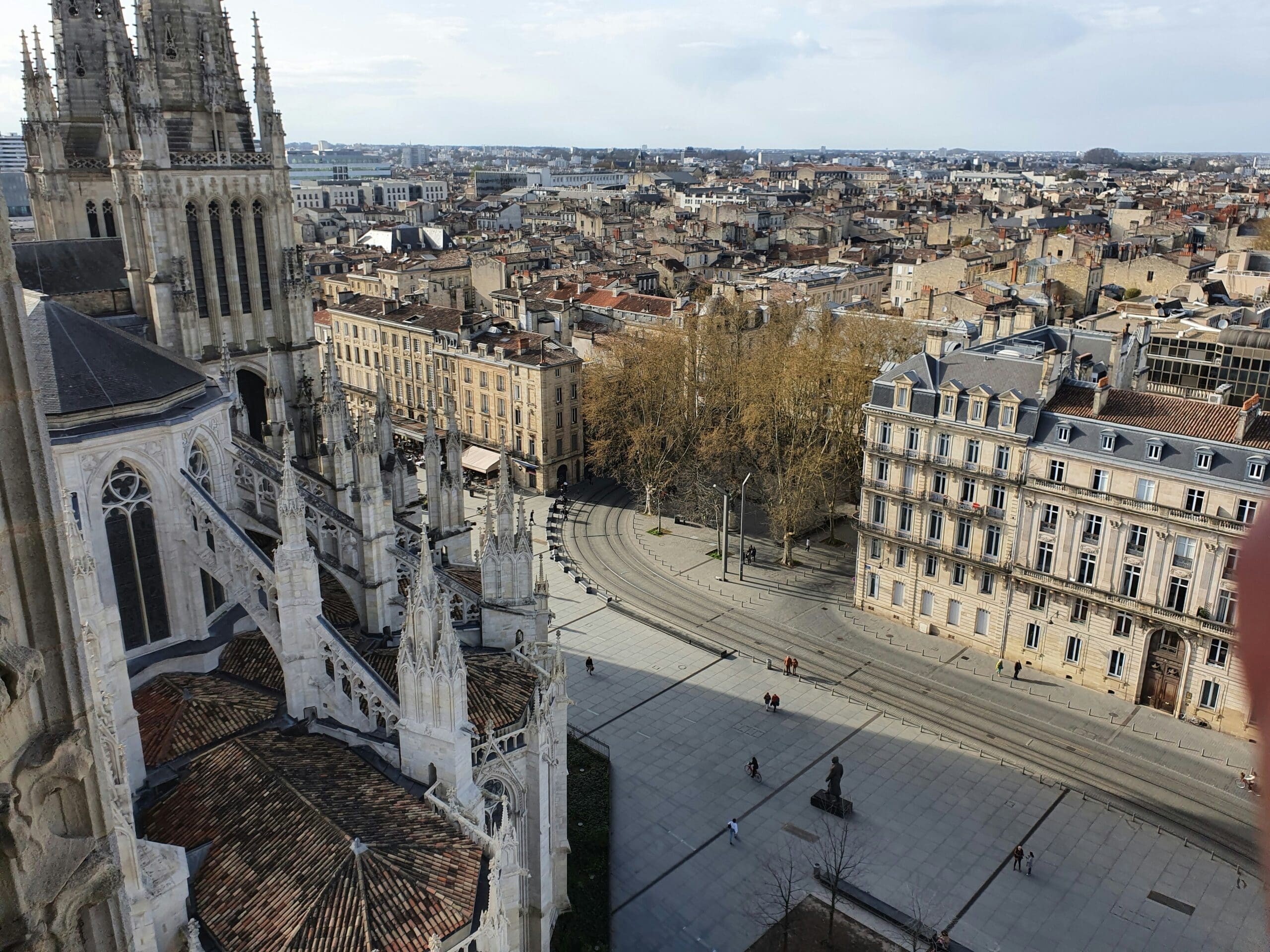 Aerial view of the Place de la Bourse in Bordeaux