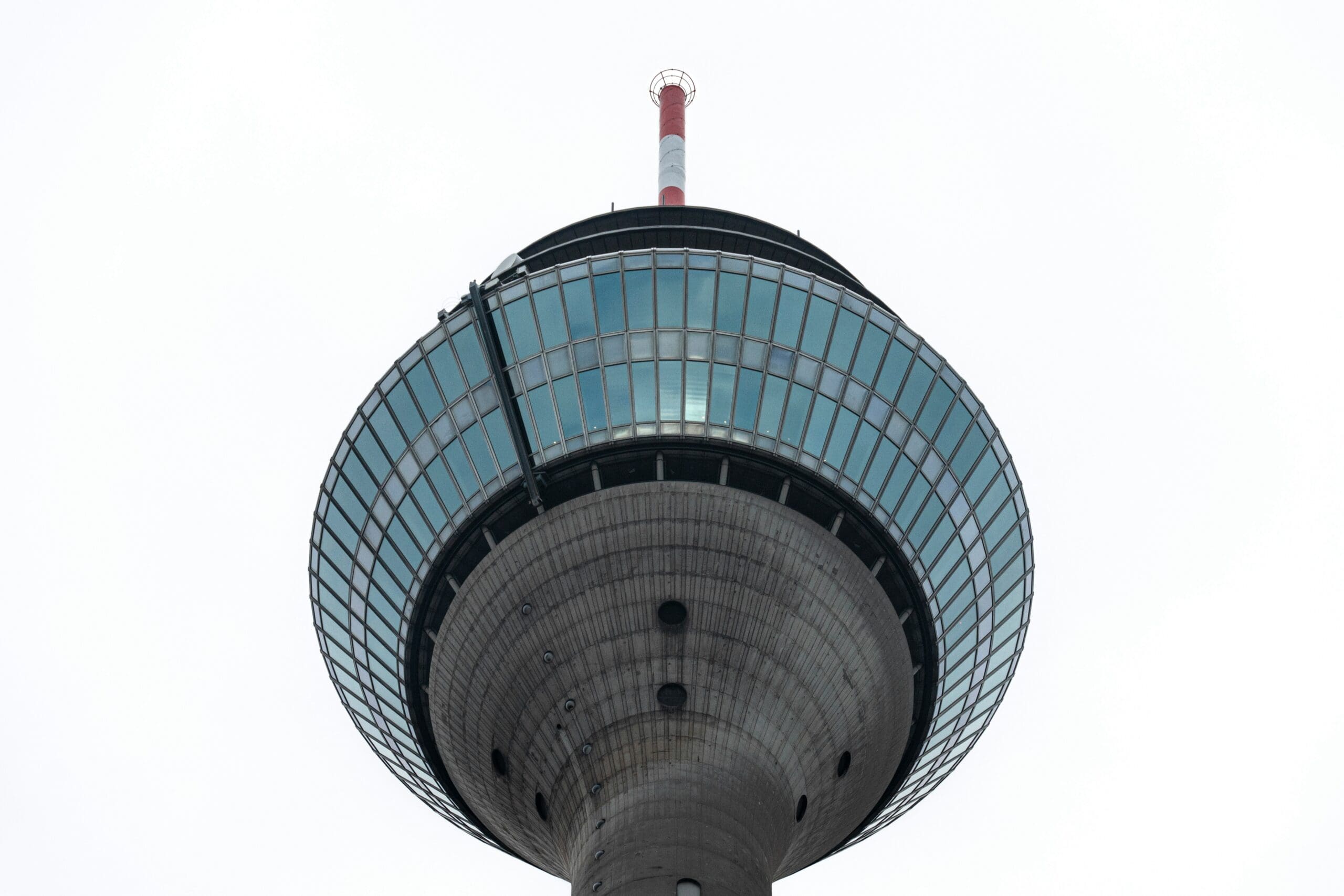 An event in the Rhine Tower with festive lighting