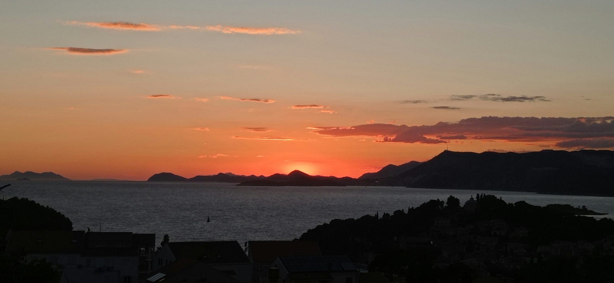 Panoramablick auf die Küste von Cavtat