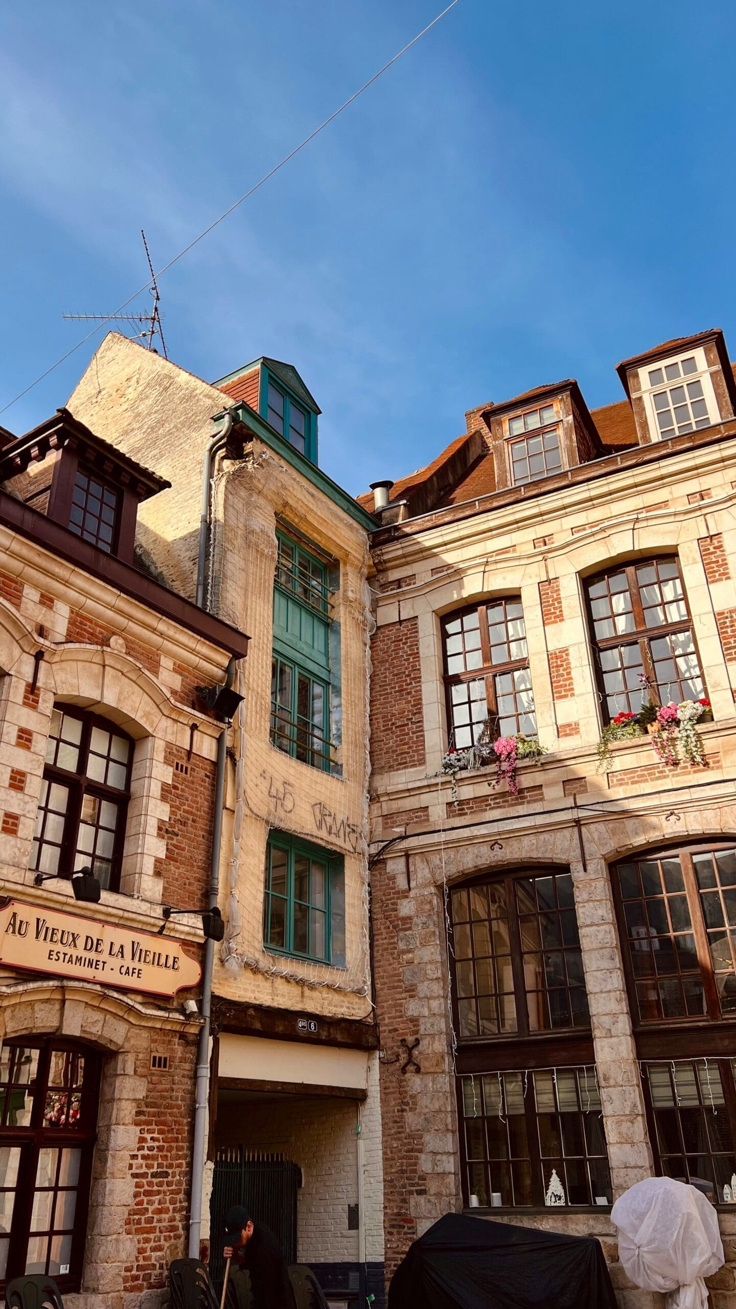 Historic view of the Old Stock Exchange of Lille