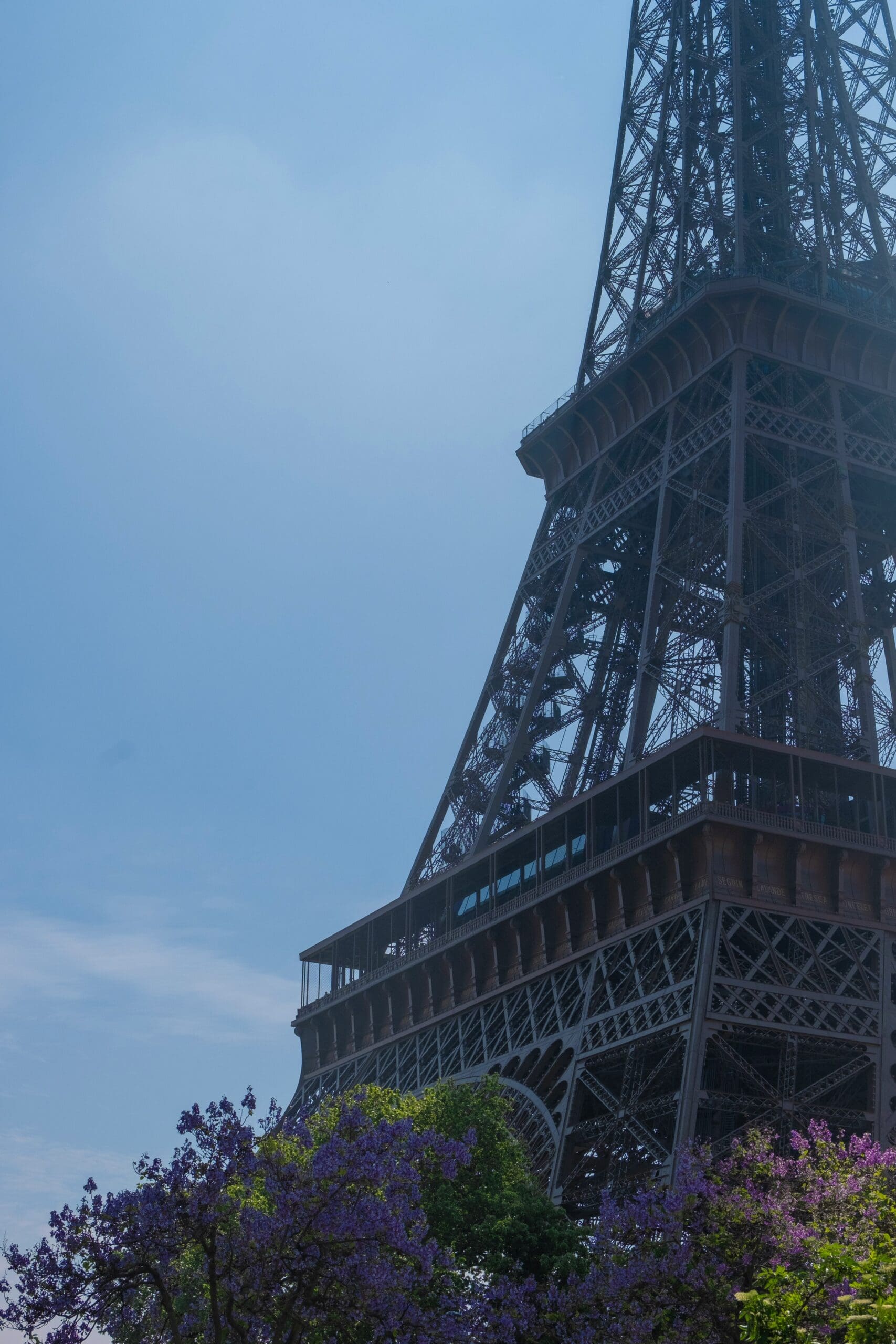 Night event at the Eiffel Tower with spectacular lighting