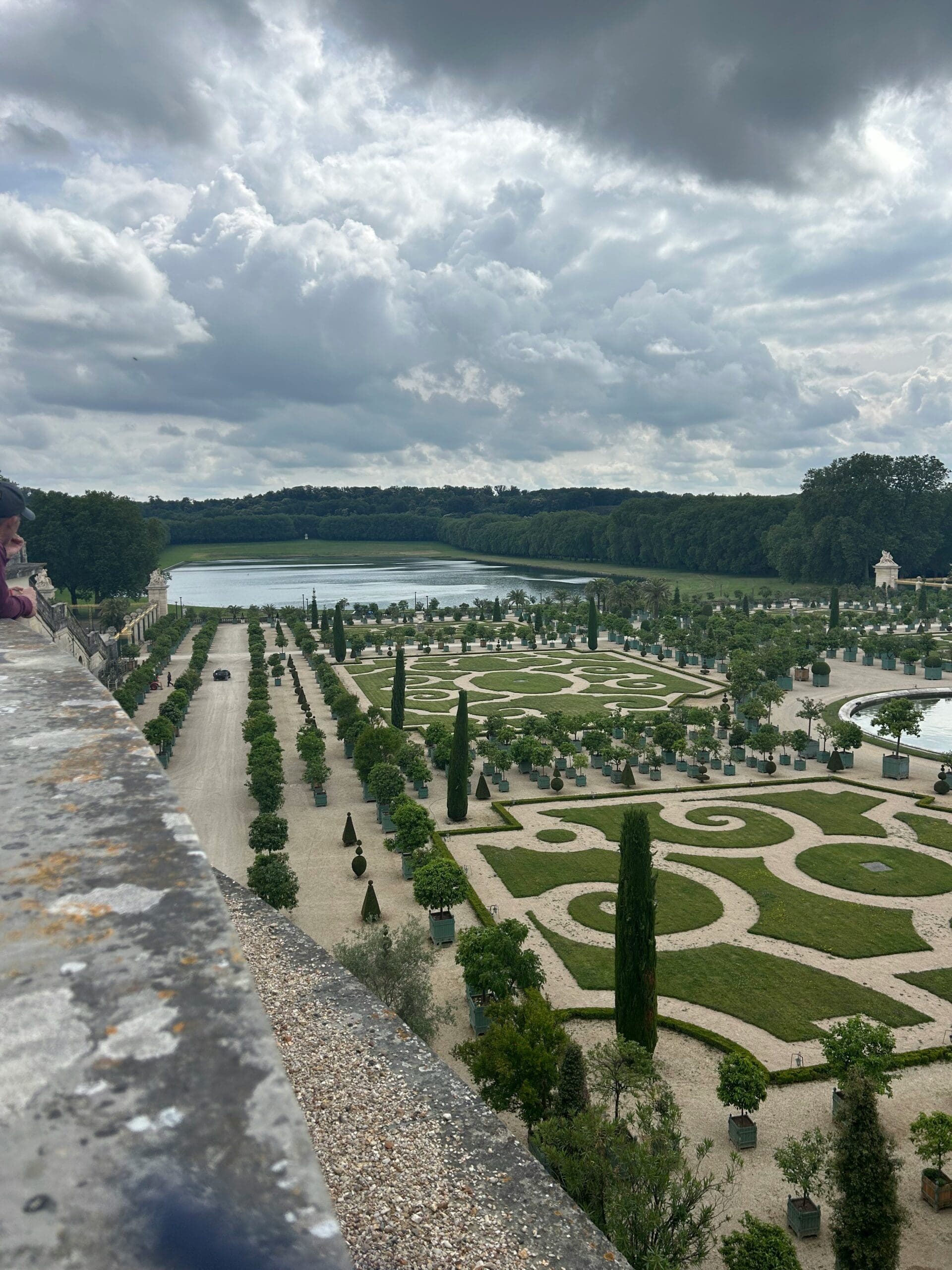 Visitors in the Gardens of Versailles
