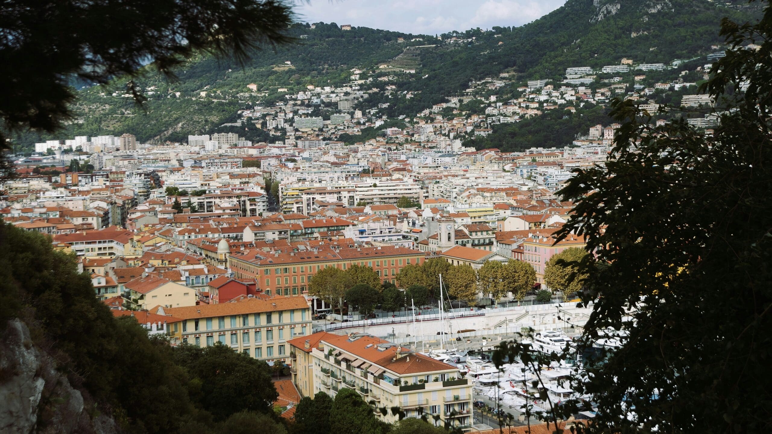 Breathtaking view of Nice from the Belvédère du Château