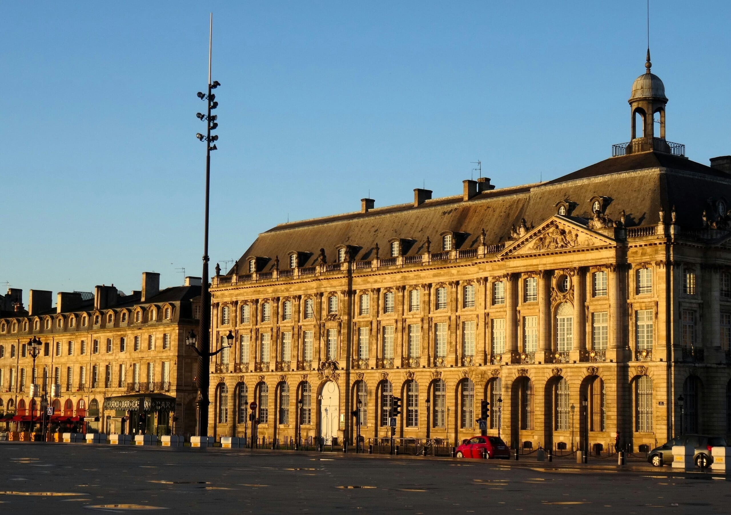 The Fountain of the Three Graces on the Place de la Bourse in Bordeaux